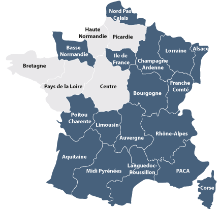 Carte des cures thermales en France Carte des cures thermales en France
