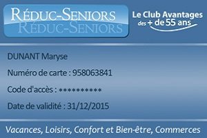 Carte de réduction pour les seniors