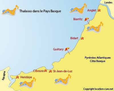 carte des centres de thalasso