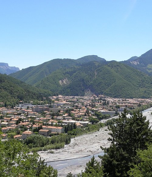 Digne les Bains dans le sud de la France