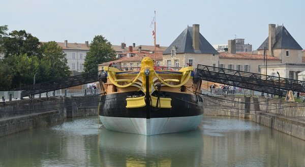 L'Hermione en septembre 2012 à Rochefort