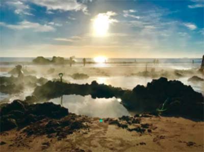 l'hot water beach de nouvelle Zélande