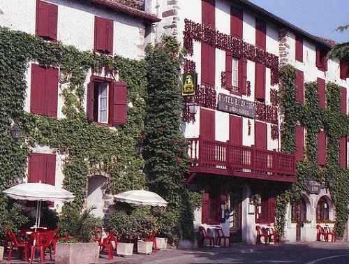 Une maison typiquement basque à Espelette