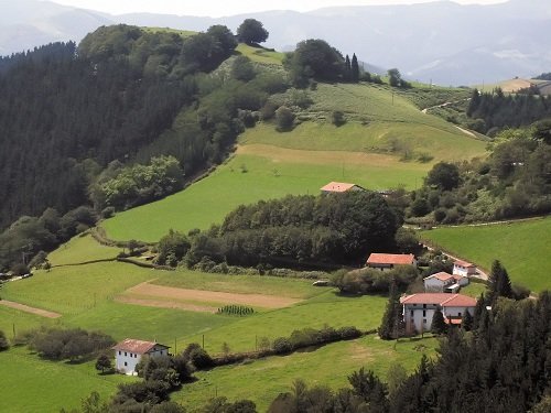 Paysage de la campagne du Pays Basque