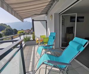 Photo Grand studio entre ville et lac à Aix les Bains avec parking et grande terrasse